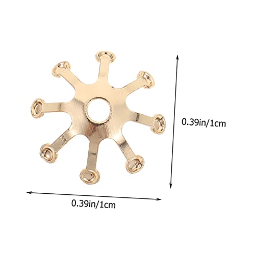 DECORNIJIA 50 Stück DIY Haarschmuck Blütenknospen aus Kupfer Goldfarbene Haarspangen Accessoires für Schmuckherstellung und Bastelbedarf von DECORNIJIA