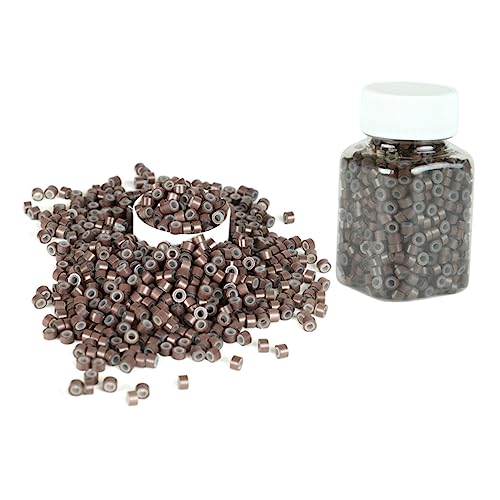 DECORNIJIA 500stücke Dreadlock-ringe Aus Silikon Für Haarverlängerungen Braune Haarklammern Für Männer Und Frauen Für Flechten Und Stylen Von Haaren von DECORNIJIA