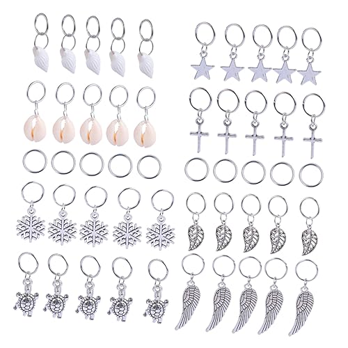 DECORNIJIA 50stücke Sternzopfringe Haarringe Haarzopfringe Haarschmuck Für Partys Karneval Weihnachten Maskeraden Diy Frisur Zubehör von DECORNIJIA
