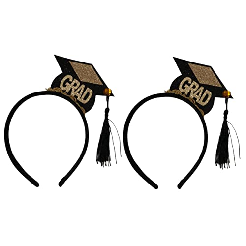 DECORNIJIA 5stücke Abschluss Haarband Mit Doktorhut Design Teiliges Für Abschlussfeiern Festliche Anlässe Und Mottopartys Lustige Und Einzigartige Haarschmuckaccessoires Einfach Zu Tragen von DECORNIJIA
