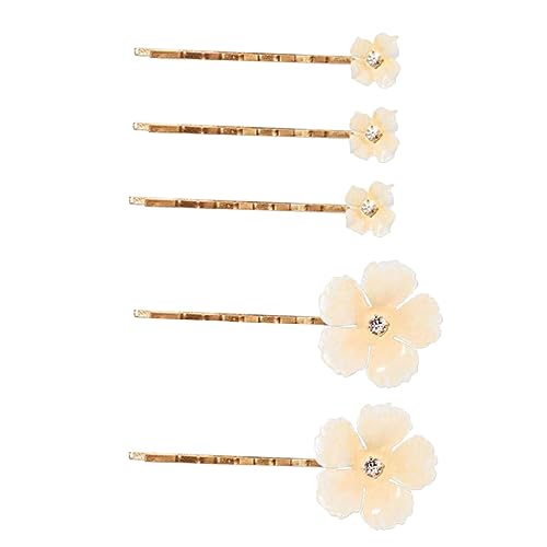 DECORNIJIA 5stücke Haarblumen Blumenhaarspangen Mit Haarnadeln Als Haarschmuck Für Damen Und Mädchen Als Haar Zubehör von DECORNIJIA