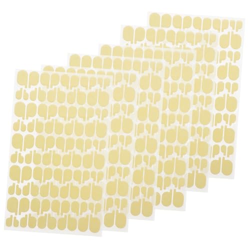DECORNIJIA 6 Blätter Doppelseitige Nagelstand Sticker zur Fixierung von Nagelspitzen Kompatibel mit Verschiedenen Nagelpads Selbstklebend Praktisch für Nail Art Präsentation und Einfaches von DECORNIJIA
