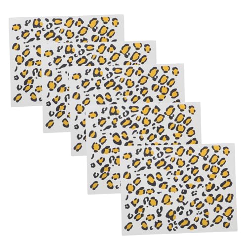 DECORNIJIA 6 Blätter Leopard Motiv Tattoo Aufkleber für Frauen Realistische Wassertransfer Folien Hautfreundliche Temporäre Körper Tattoos Einfach Anzuwenden und Rückstandsfrei Entfernbar von DECORNIJIA
