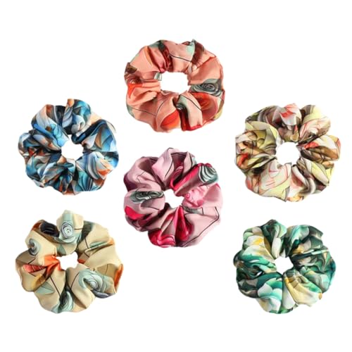 DECORNIJIA 6 Stück Haarschmuck Strand-haargummi Haarseile Für Mädchen Haarzubehör Für Mädchen Haardekoration Für Mädchen Verstellbare Haarkrawatte Mädchen Haarzubehör Stoff von DECORNIJIA