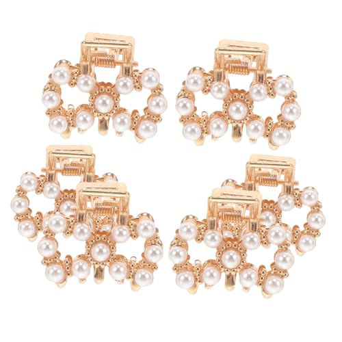 DECORNIJIA 6 Stück Kleine Perlen Haarspangen aus Robuste Mini Krallenclips mit Starkem Halt für Frauen und Mädchen Modische Haarklammern für Alltag und Besondere Anlässe von DECORNIJIA