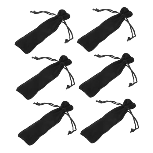 DECORNIJIA 6 Stück Teiliges Lippenstift Samtsäckchen Langlebiger Kosmetik Aufbewahrungsbeutel mit Kordelzug Kompakter Make Up Organizer für Lippenpflege und Lippenstifte für Reisen und von DECORNIJIA