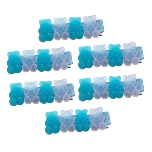 DECORNIJIA 6 Stück Teiliges Niedliche Blaue Haarklammern für Mädchen Weiche Haarspangen für Haarstyling Langlebiger Haarschmuck zur Sicheren Befestigung von und Haarsträhnen von DECORNIJIA