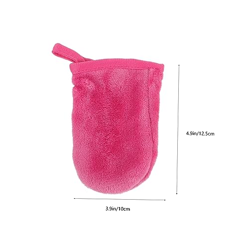 DECORNIJIA 6 Stück Teiliges Reinigungshandschuhe Damen aus Hautfreundlichem Mikrofaserstoff Wiederverwendbare Makeup Remover Gloves Weich Hautschonend für Gründliche Gesichtsreinigung und von DECORNIJIA