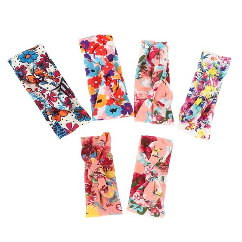 DECORNIJIA 6stücke Haarschmuck Mit Niedlichem Hasenohr-design Elastische Haarbänder Mit Wassermelonenmuster Atmungsaktive Kopfbedeckung Für Neugeborene Und Kleinkinder Gemischte Styles von DECORNIJIA