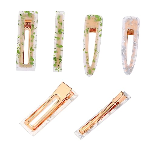 DECORNIJIA 6stücke Acryl Haarspangen Für Frauen Retro Quadratische Haarklammern Rutschfeste Haarnadeln Dekorativer Haarschmuck Für Jeden Anlass Für Feines Und Mitteldickes Haar von DECORNIJIA