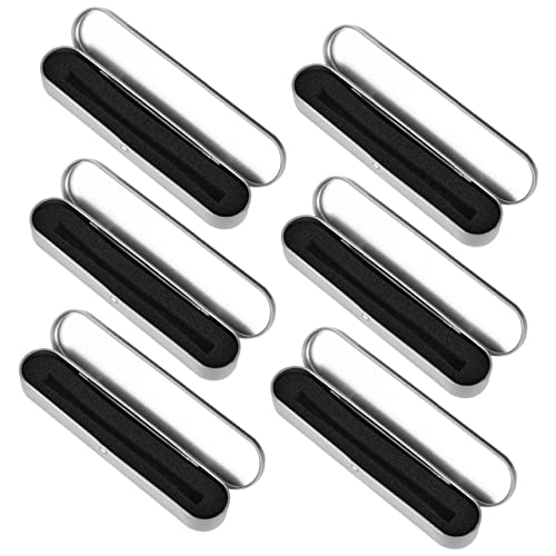 DECORNIJIA 6stücke Metall-federmäppchen Aus Weißblech Mit Schaumstoffeinlage Stifteköcher Für Schule Und Büro Kompakt Und Langlebig Für Schüler Und Lehrer von DECORNIJIA