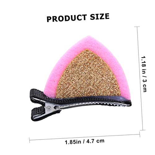 DECORNIJIA 6paare Katzenohr Haarnadeln Glitzer Kopfschmuck Haarschmuck Für Junge Mädchen Mädchen Party Hochzeit Geburtstag Cosplay Aufführung von DECORNIJIA