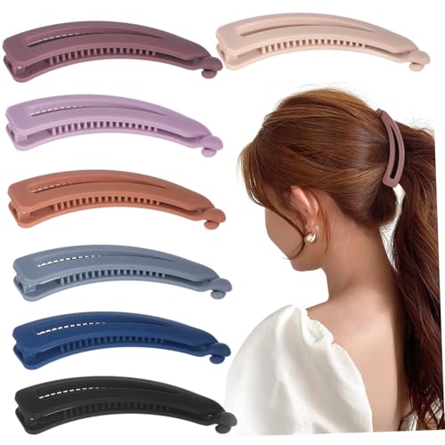 DECORNIJIA 7 Stück Teiliges Banana Clips Haarklammern für Dickes und Starke Kunststoff Haarspangen mit Sicherem Vielseitige Farben Langlebig und Einfach zu Verwenden für Frauen und Mädchen von DECORNIJIA