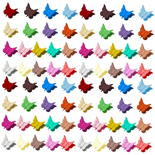 DECORNIJIA 72stücke Schmetterlings-haarspangen in Verschiedenen Farben Mini-schmetterlings-haarspangen Haarschmuck Für Mädchen Und Frauen Haarklammern Aus Haarspangen Für Glattes Und Lockiges von DECORNIJIA