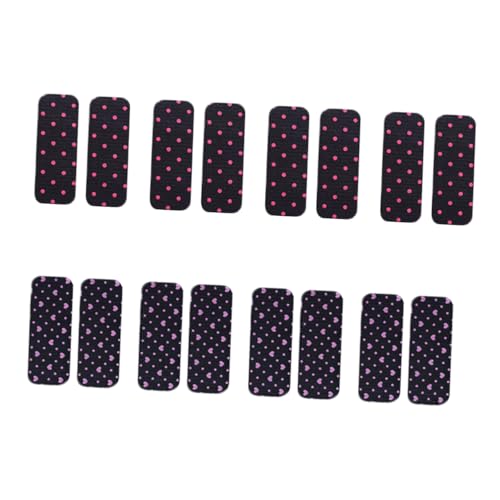 DECORNIJIA 8 Paar Stoffaufkleber Samtaufkleber Haaraufkleber Haarknallaufkleber Styling Haarspangen Frauen Haarspange Haarfransenaufkleber Haarhalter Haarfransengreifer von DECORNIJIA