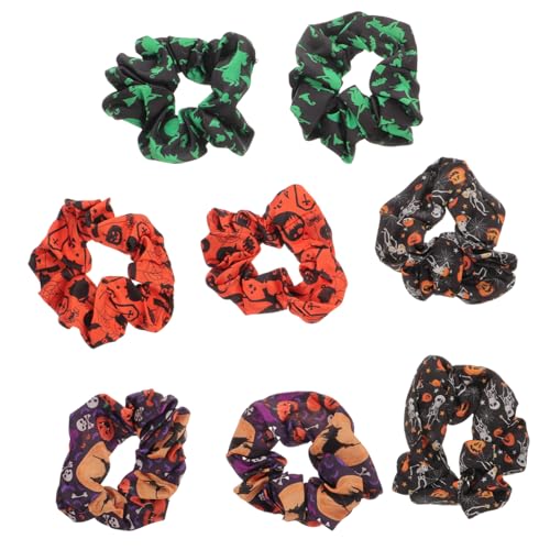 DECORNIJIA 8 Stück Dickdarm Haarband Halloween Gruselige Haar Accessoires Haargummis Für Dickes Haar Mädchen Kopfschmuck Haarringe Haarschmuck Haarseile Haargummis Aus Stoff von DECORNIJIA