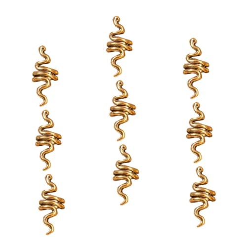 DECORNIJIA 9 Stück Teiliges Dreadlocks Haarschmuck Spiralform Metall Dreadlocks Flexibler Haarring für Zöpfe und Bart Schmuck Rutschfest Verstellbar Modisch für Damen und Herren von DECORNIJIA