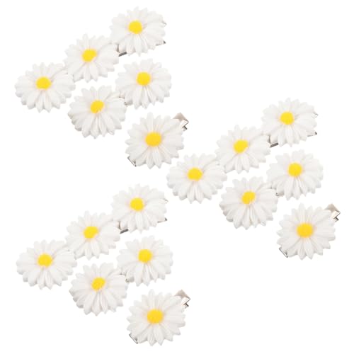 DECORNIJIA 9 Stück Teiliges Weiße Daisy Haarklammern Stabile Haarspangen für Damen und Mädchen Niedliche Blumen Haarschmuck für Partys Alltag und Urlaub Einfach zu Tragen und Festhaltend von DECORNIJIA