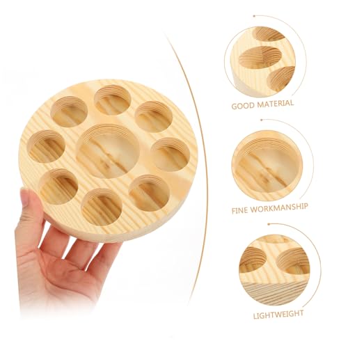 DECORNIJIA Ätherisches Öl Organizer aus Robustem Material Stoßfest Glasflaschen Halter Rund Ø Praktischer Aufbewahrungsständer für Duftöl und Parfümfläschchen von DECORNIJIA