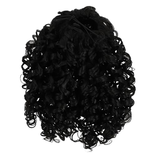 DECORNIJIA African Curly Drawstring Ponytail Extension für Damen Elastischer Netz pferdeschwanz Verstellbar Voluminös Bequem für Alltag Hochzeit Party und Cosplay Geeignet von DECORNIJIA