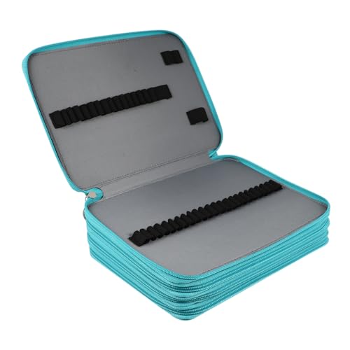 DECORNIJIA Stifttasche Mit Großer Kapazität Bleistiftbehälter Aus Hochwertigem Pu-Material Für Aufbewahrung Und Organisation Von Zeichenstiften Sorgfältig Verarbeitet Mit Leichtgängigem Reißv von DECORNIJIA