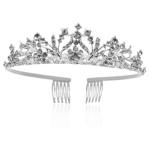 DECORNIJIA Brautkrone Mit Strass Für Damen Stirnband Als Hochzeitskopfschmuck Stilvolles Haar-accessoire Für Partys Und Anlässe von DECORNIJIA