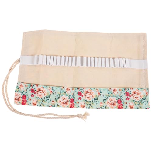 DECORNIJIA Canvas Federmäppchen Roll Up mit Fächern Tragbare Stifterolle aus Segeltuch Handgefertigte Bleistiftrolle für Künstler und Schüler Praktische Aufbewahrung für Buntstifte und von DECORNIJIA