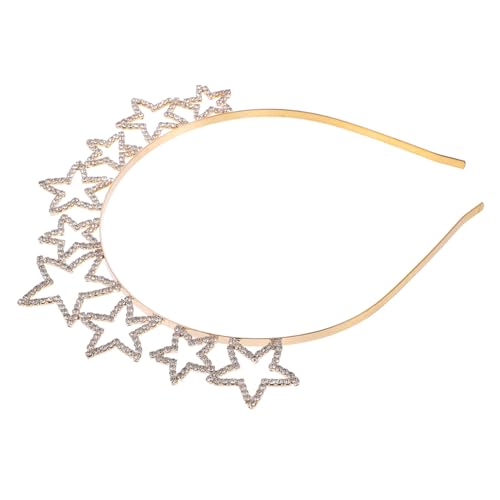 DECORNIJIA Chic Strass Haarreif mit Stern Design Elegantes Damen Haarschmuck Langlebiges Legierungs material Glatte Oberfläche für Hochzeit Geburtstag Party und Besondere Anlässe von DECORNIJIA