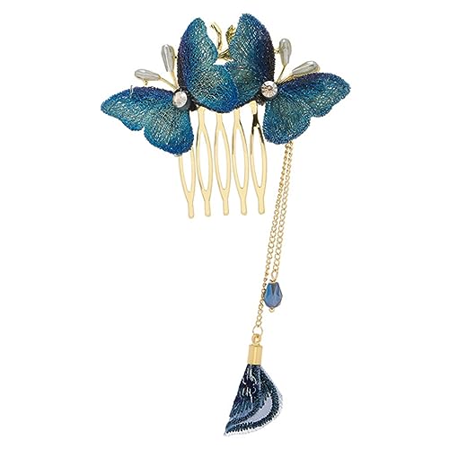 DECORNIJIA Schmetterling Haar Kamm Clip Mit Quaste Haarschmuck Für Damen Mädchen Haar Styling Werkzeug von DECORNIJIA