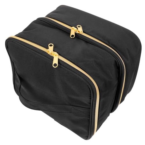 DECORNIJIA Doppellagige Nagellack Organizer Tasche Tragbare Nagellack Aufbewahrungstasche für Flaschen Wasserdichtes Kosmetik Etui mit Großem Fassungsvermögen Leicht und Vielseitig für von DECORNIJIA