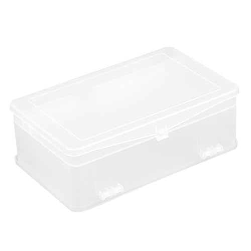 DECORNIJIA Doppelseitige Maniküre Aufbewahrungsbox aus Robustem Kunststoff Transparenter Nagel Organizer mit Großer Kapazität für Nagelzubehör Nagellack und Werkzeugaufbewahrung von DECORNIJIA