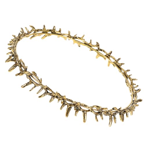 DECORNIJIA Krone Für Mädchen Und Erwachsene Dornenkrone Kopfschmuck Mittelalter Party Stirnband Hochzeitstiara Mit Aufwendigen Details Robuste Konstruktion Für Viele Anlässe von DECORNIJIA