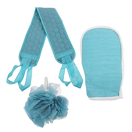 DECORNIJIA Dusch Mit Rückenziehtuch Badetuch Und Duschtuch Praktisches Badehandschuhe Hochwertigem Und Schwamm Für Tägliche Hautpflege Und Massagegefühl von DECORNIJIA