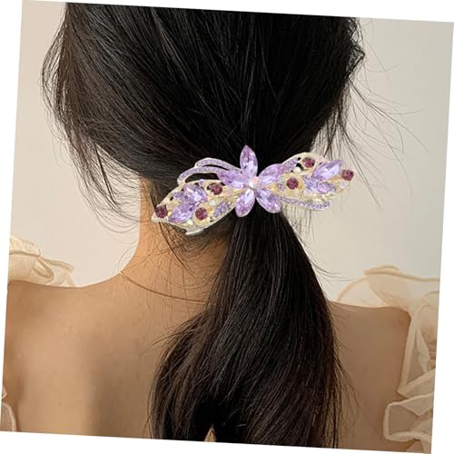 DECORNIJIA Eleganter Haarklammer Damen mit Funkelnden Strasssteinen Metallische Haarklammer mit Frühlingsmechanismus Dekorative Blumen haarspange für Festliche Anlässe und Partys Fester DECORNIJIA Eleganter Haarklammer Damen mit Funkelnden Strasssteinen Metallische Haarklammer mit Frühlingsmechanismus Dekorative Blumen haarspange für Festliche Anlässe und Partys Fester von DECORNIJIA