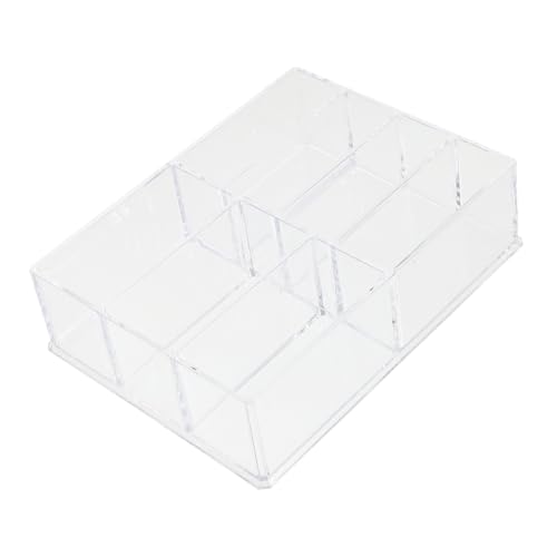 DECORNIJIA Fächer Kosmetik Organizer aus Klarem Kunststoff Langlebige Aufbewahrungsbox für Lippenstift Pinsel und Make Up Umweltfreundliches Design für Vielseitige Schminkaufbewahrung von DECORNIJIA