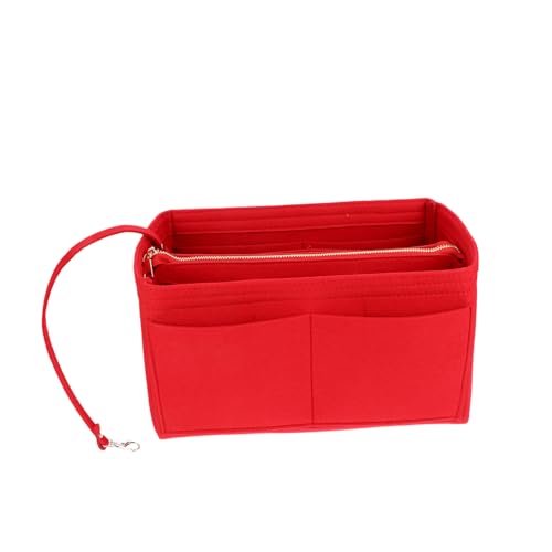 DECORNIJIA Faltbare Multifunktionale Filz Kosmetiktasche Tragbare Schminktasche Reise Kulturbeutel Leicht Atmungsaktiv Mehrschichtig Für Damen Mädchen von DECORNIJIA