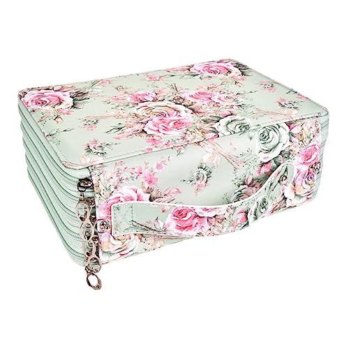 DECORNIJIA Federmäppchen Mit Großem Fassungsvermögen Griff Stifttasche Tragbare Schreibwarentasche Schreibwarenetui Mehrschichtiges Federmäppchen Buntstifttasche Zeichenstifttasche von DECORNIJIA