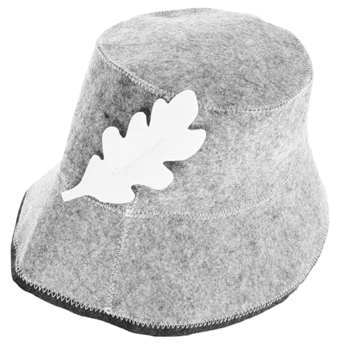 DECORNIJIA Filz Saunahut für Damen Atmungsaktiv Wasserabsorbierend Weicher Filz-badekappen-hut Komfortabel Leicht Geeignet für Sauna Dampfbad Spa Passend von DECORNIJIA