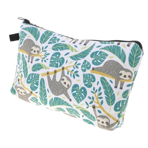 DECORNIJIA Gedruckte Schminktasche mit Baumfaultier Motiv Tragbare Kosmetiktasche aus Langlebigem Dacron für Damen Modischer Kulturbeutel Platzsparender Organizer für Make Up und Reise DECORNIJIA Gedruckte Schminktasche mit Baumfaultier Motiv Tragbare Kosmetiktasche aus Langlebigem Dacron für Damen Modischer Kulturbeutel Platzsparender Organizer für Make Up und Reise von DECORNIJIA