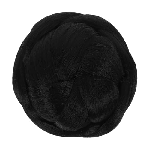 DECORNIJIA Geflochtener Chignon Haarteil Kunsthaar Dutt Extension für Damen Kurzhaar Volumen Ponytail Haarknoten Hochsteckfrisur Party Braut von DECORNIJIA