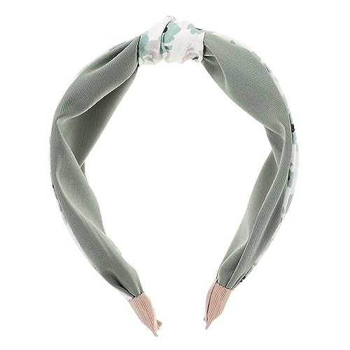 DECORNIJIA Geknotetes Damen Stirnband mit Floralem Muster Breites Stoffhaarband Universelles Accessoire für Yoga Partys und Alltag Bequem und Modisch von DECORNIJIA