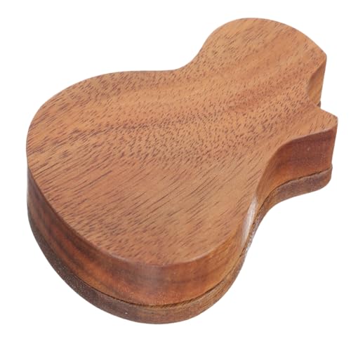 DECORNIJIA Gitarrenplektrum Aufbewahrungsbox aus Holz Langlebiger Praktischer Organizer für Gitarren Bass Ukulele plektren Glatte Oberfläche Einfach zu Öffnen für Musiker und Geschenk von DECORNIJIA
