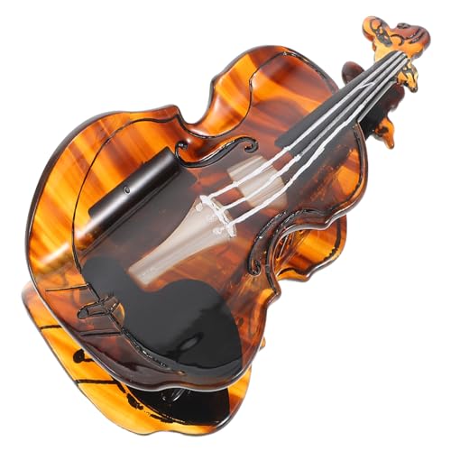 DECORNIJIA Große Cello Haarspange aus Langlebigem Acetat Haarklammer mit Sicherem Haarschmuck für Mädchen und Musikliebhaber Rutschfeste Haarklammer für Festen Sitz von DECORNIJIA