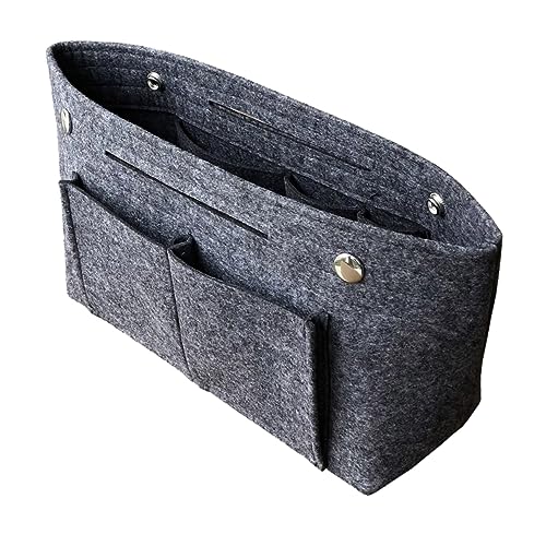 DECORNIJIA Große Filz Kosmetiktasche Damen Tragbarer Make Up Organizer mit Hoher Kapazität Leichter Kulturbeutel für Reisen Camping Business Handlicher Toilettenartikel Beutel von DECORNIJIA