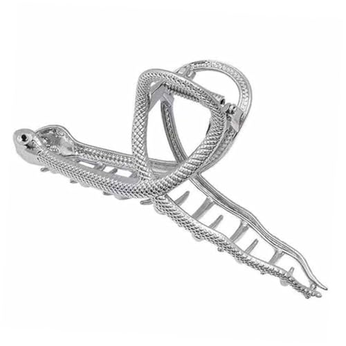 DECORNIJIA Große Haarklammer Metall Schlange Design Krallenclip für Dickes Haar Damen Eleganter Haaraccessoire Leichter Stabiler Halt Alltag Reise von DECORNIJIA
