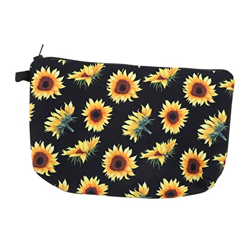 DECORNIJIA Große Kapazität Sonnenblumen Kosmetiktasche Multifunktionale Aufbewahrung für Damen Leicht und Tragbar für und Toilettenartikel mit Reißverschlussverschluss von DECORNIJIA