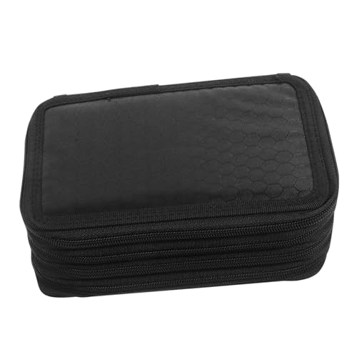 DECORNIJIA Großes Fassungsvermögen Federmäppchen mit Mehreren Lagen Reißverschluss Stifttasche für Schüler Leichter Oxford Praktische Aufbewahrung für Buntstifte und Zeichenutensilien von DECORNIJIA