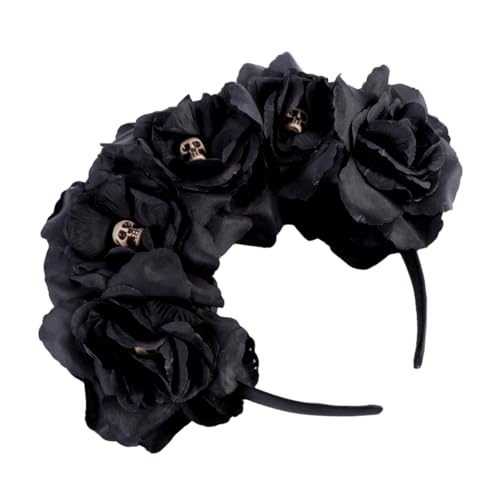 DECORNIJIA Haarband Im Halloween-stil Haarreif Für Party Haarschmuck Stirnband Schwarz Langlebig Und Lichtecht von DECORNIJIA