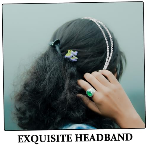 DECORNIJIA Haarband mit Wasser Funkeln Kreuz Design Leichtes Metall Haarreif mit Filigranem Hohlmuster Modischer Haarschmuck für Braut Party Damen und Mädchen von DECORNIJIA