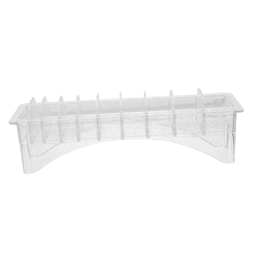 DECORNIJIA Haarschneider Aufbewahrungsbox mit Fächern Kunststoff Limit Kamm Organizer für Haarschneidemaschinen Aufsätze Praktischer Trimmer Kamm Halter für Friseure und Heimgebrauch von DECORNIJIA